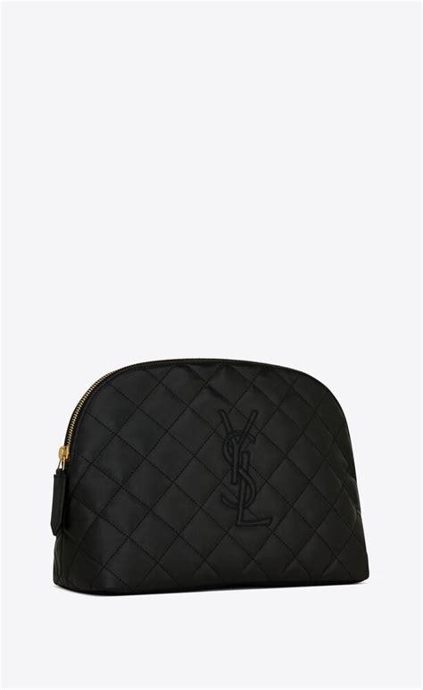 ysl kosmetiktasche|Large cosmetic pouch in leather .